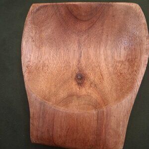 Wooden Spoon Rest - Acacia Wood Stove Top Spoon / Spatula Holder NWOT !!